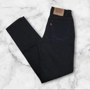 Vintage Levi’s 921 15921 Orange Tab Tapered Fit Black Mom Jeans Made USA Size 6